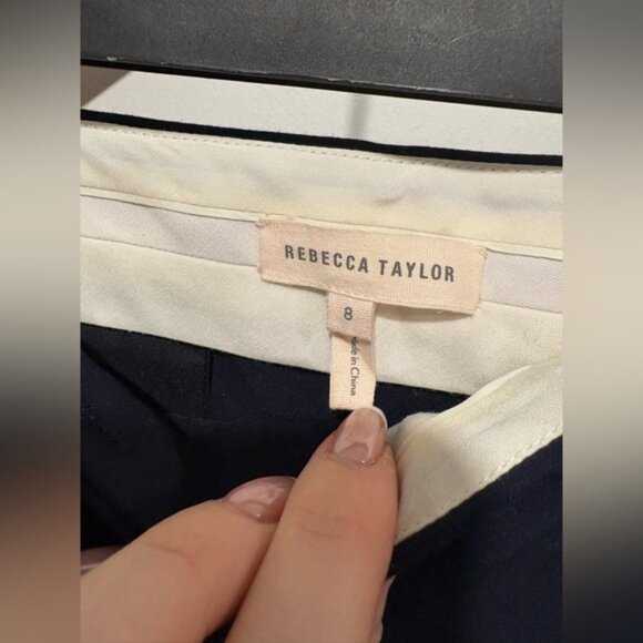 Rebecca Taylor Womens Cotton Suiting  Trouser - Picture 4 of 12